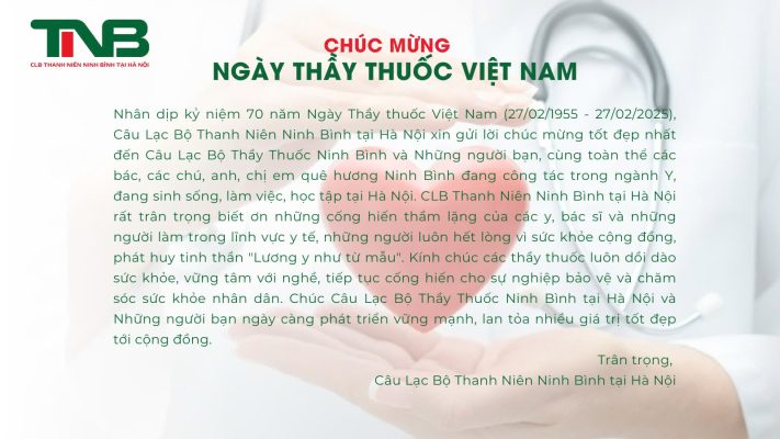 Chúc mừng ngày thầy thuốc Việt Nam